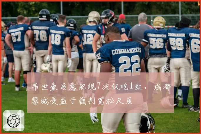 韦世豪恶意犯规7次仅吃1红,成都蓉城受益于裁判宽松尺度